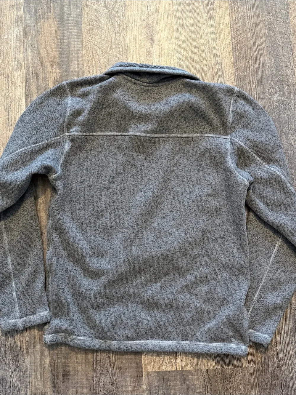 Men’s The North Face Quarter Zip Fleece Sweatshirt Gray